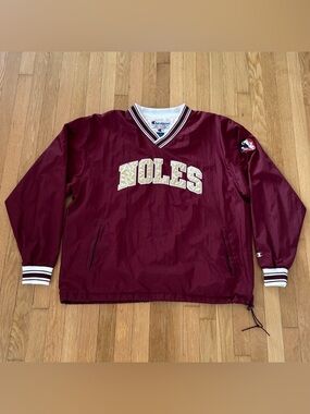 Vintage Champion Florida State Seminoles Jacket V Neck 2000s Windbreaker XL Y2K